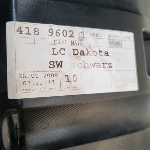 BMW E92 Coupe Rückbank Unterteil Leder schwarz Rücksitz Bank Unten ABHOLUNG 