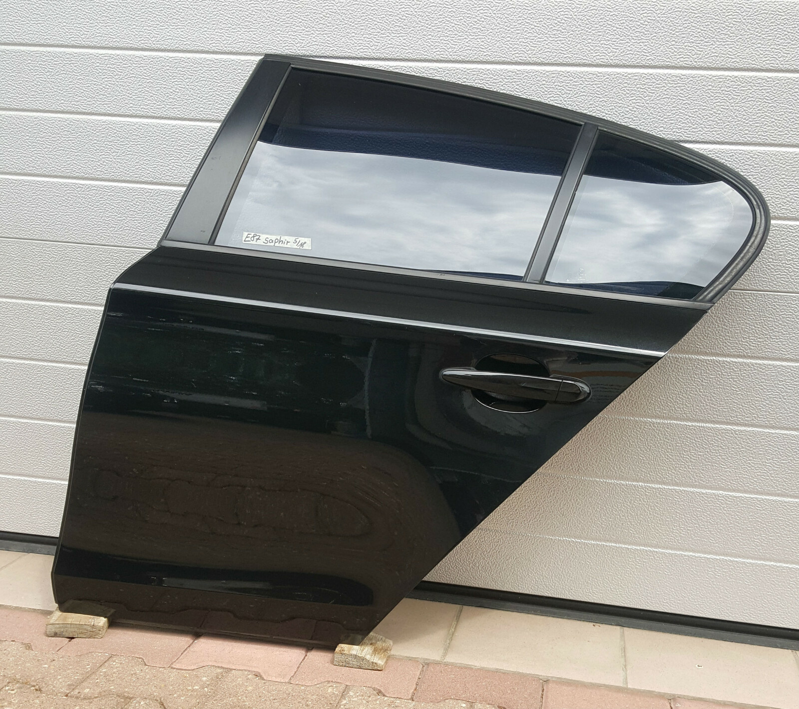 BMW E87 Fahrer Tür HINTEN LINKS black Saphir Schwarz ABHOLUNG