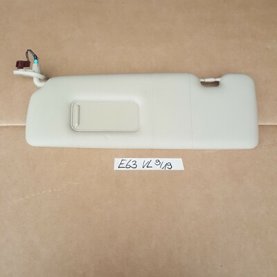 BMW E63 Sonnenblende beige Sonnen Schutz Blende + Spiegel LINKS beleuchtet 