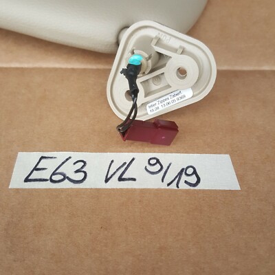 BMW E63 Sonnenblende beige Sonnen Schutz Blende + Spiegel LINKS beleuchtet 