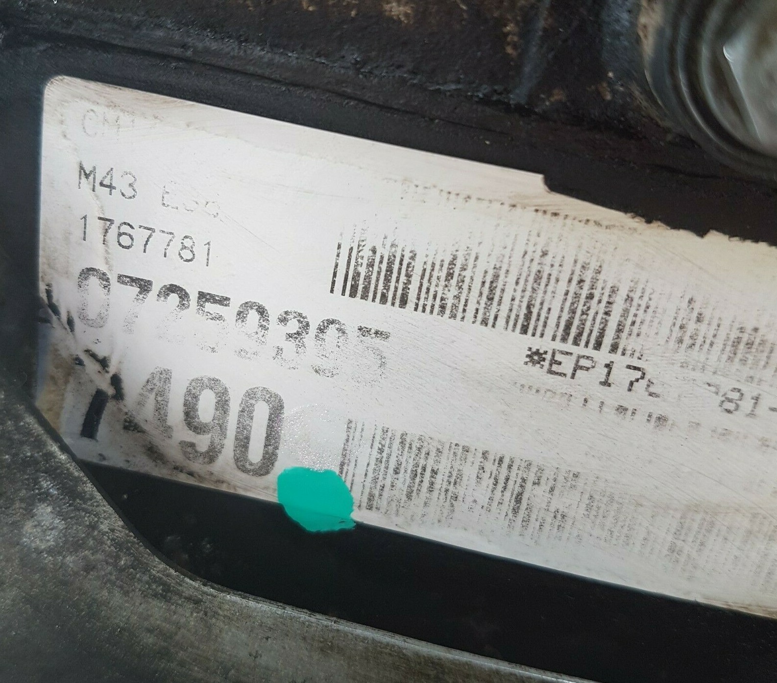 BMW E36 Z3 Roadster Motor Engine 1,9 Liter M43 Triebwerk 118 PS 123 TKM ABHOLUNG