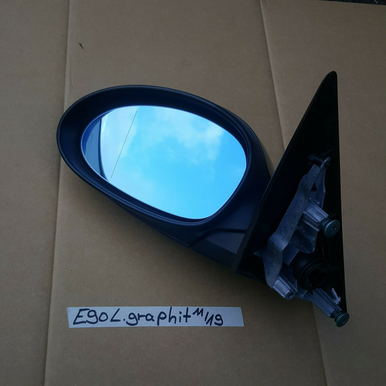 BMW 3er E90 E91 Aussen Seiten Spiegel sparkling graphite A22 LINKS