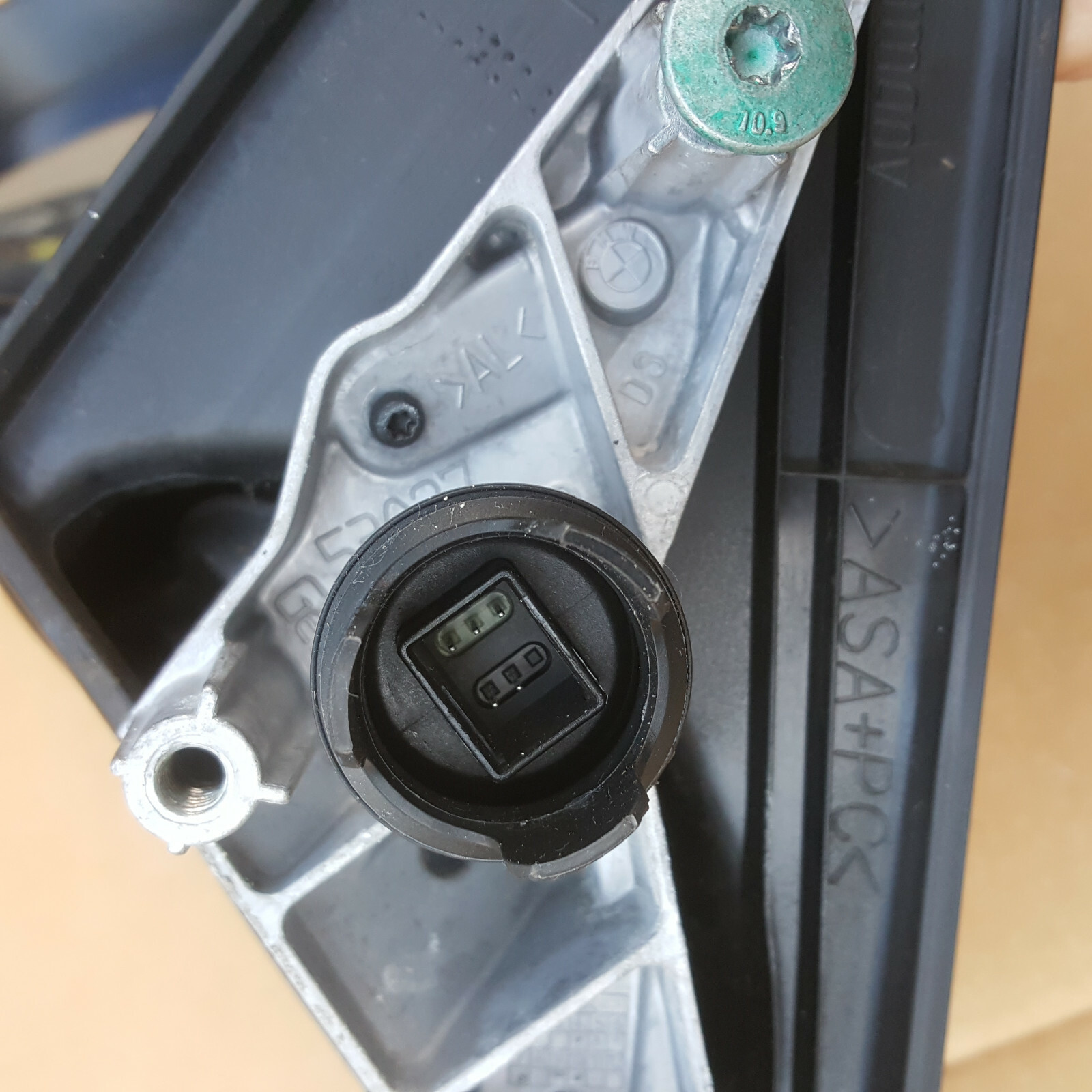 BMW 3er E90 E91 Aussen Seiten Spiegel sparkling graphite A22 LINKS