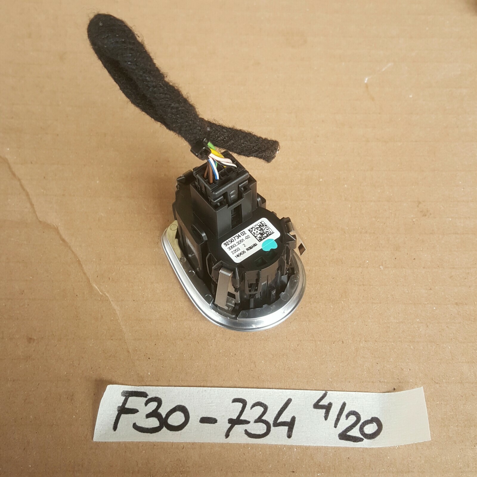 BMW F20 F21 F30 F31 F34 F35 F80 Start Stop Motor Engine Schalter 9250734 Kabel