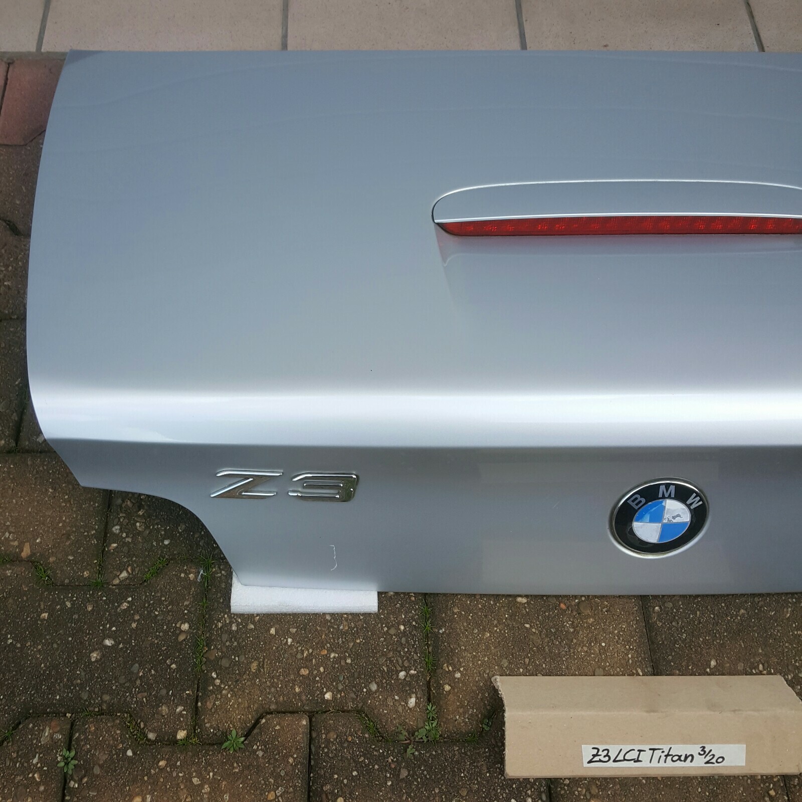 BMW Z3 Roadster Facelift Heckdeckel Kofferraum Deckel Heckklappe Silber 354