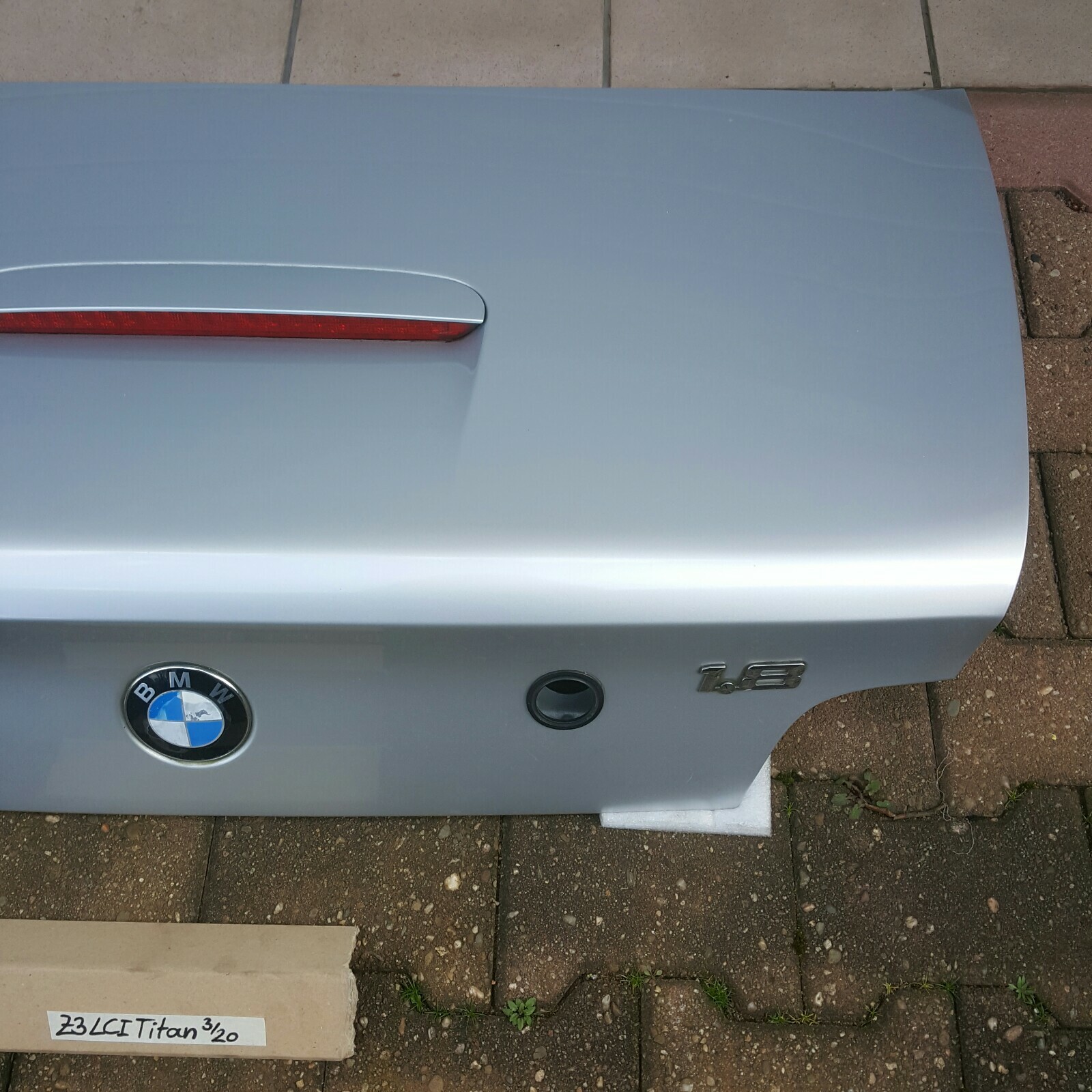 BMW Z3 Roadster Facelift Heckdeckel Kofferraum Deckel Heckklappe Silber 354