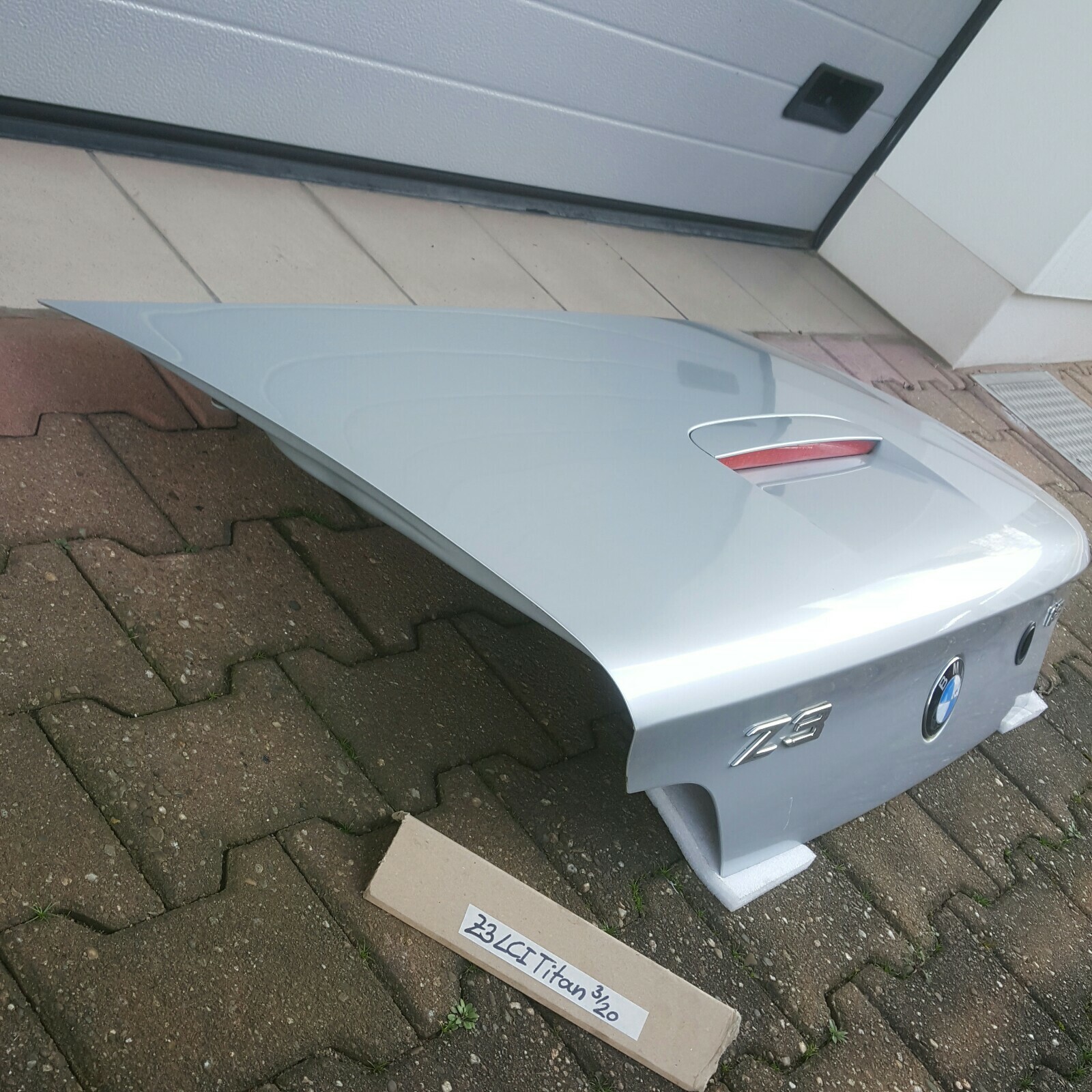 BMW Z3 Roadster Facelift Heckdeckel Kofferraum Deckel Heckklappe Silber 354