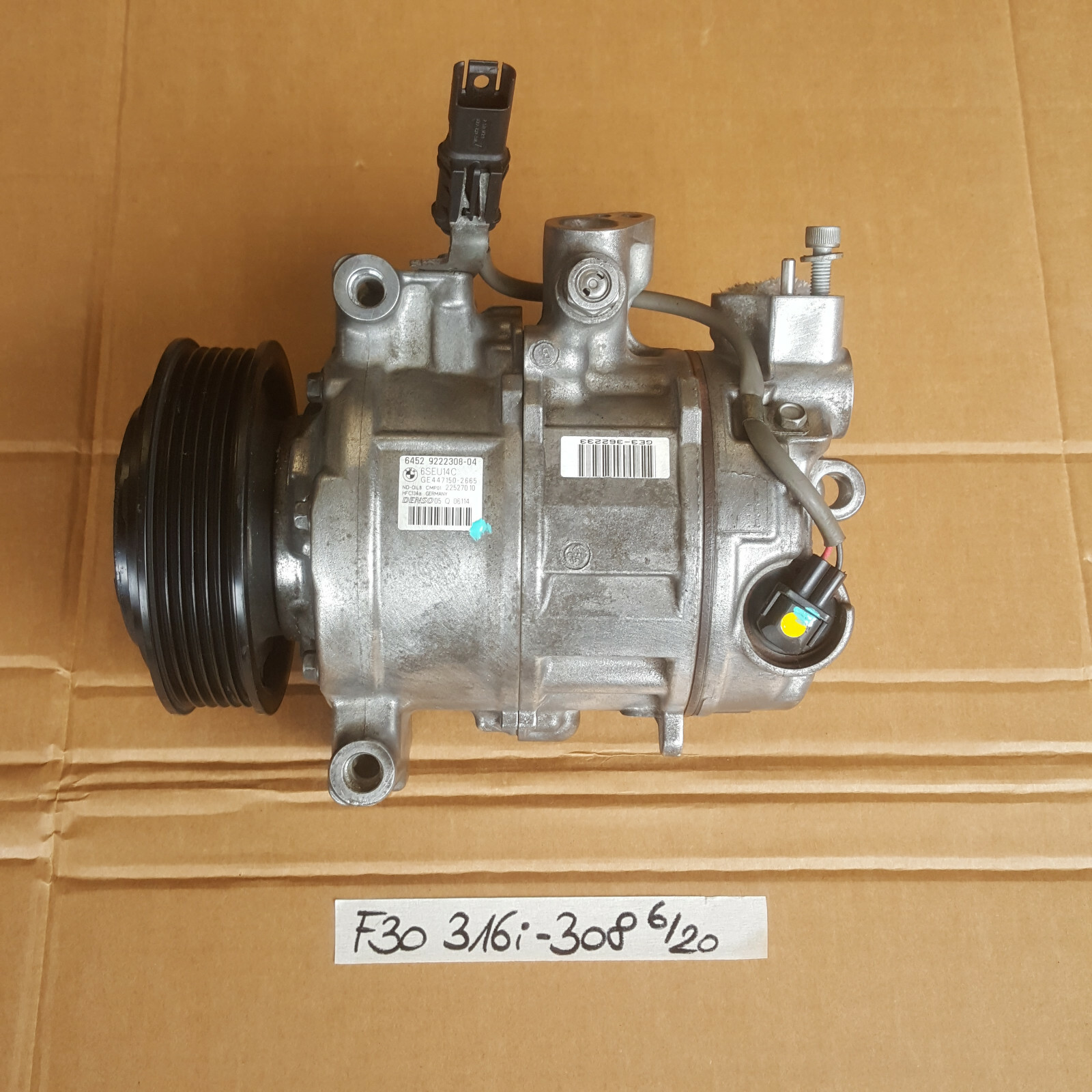 BMW F20 F21 116i  118i  F30 F31 F35  316i Klimakompressor  N13 Motor 9222308