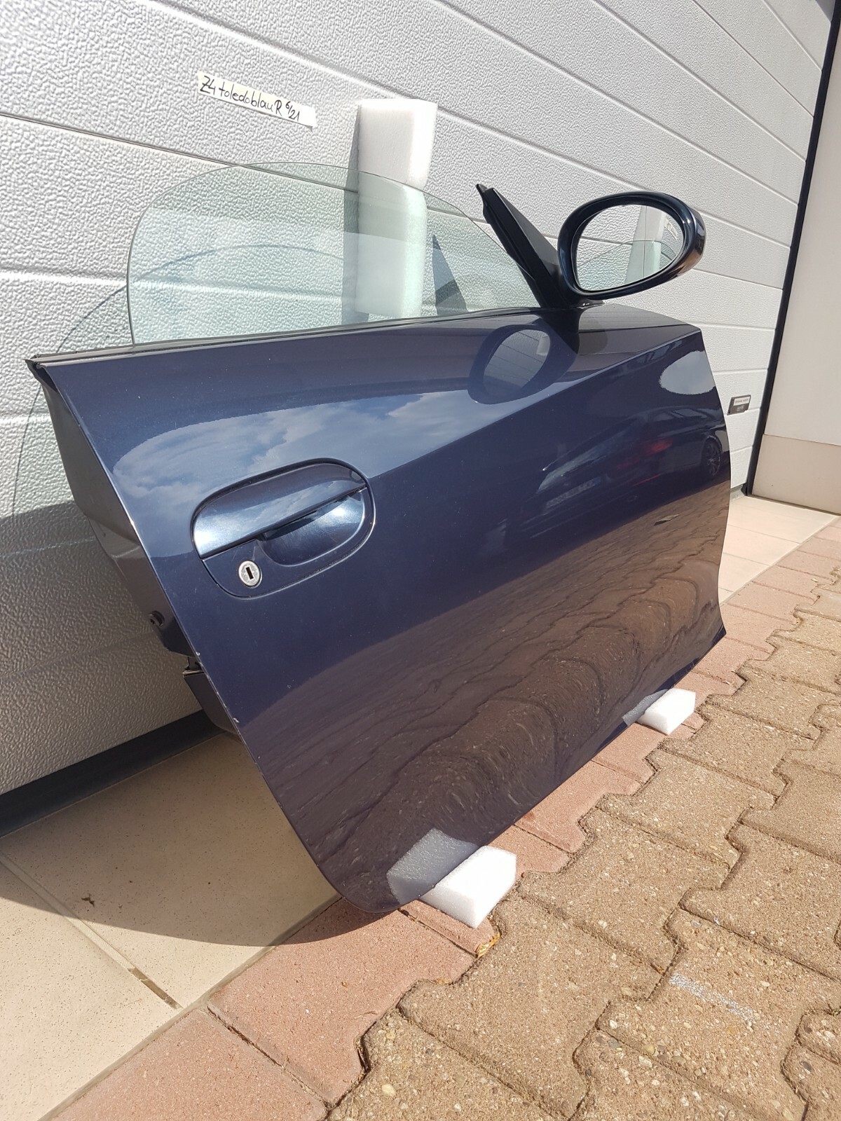 BMW Z4 E85 E86 Beifahrer Tür RECHTS Toledo blau Metallic ABHOLUNG 
