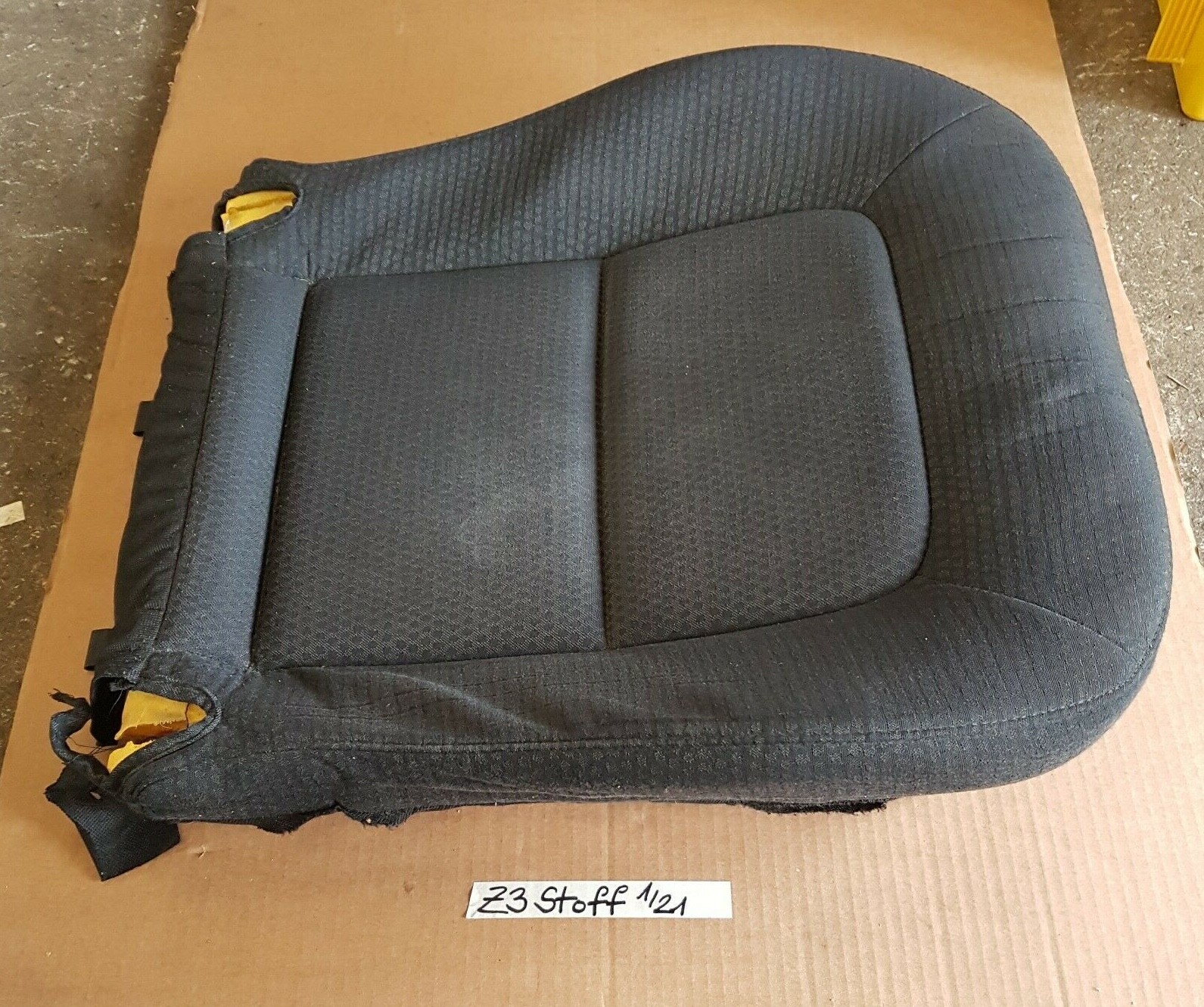 BMW Z3 Roadster Fahrer Stoff Sitz Unterteil schwarz Sitzfläche Kissen + Bezug