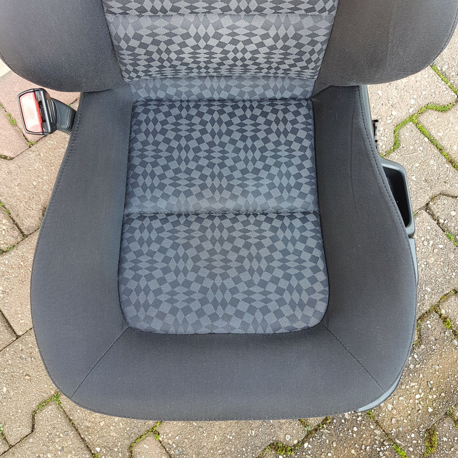 BMW Z3 Roadster Fahrer Stoff Sitz grau schwarz Rückenlehne Gestell ABHOLUNG