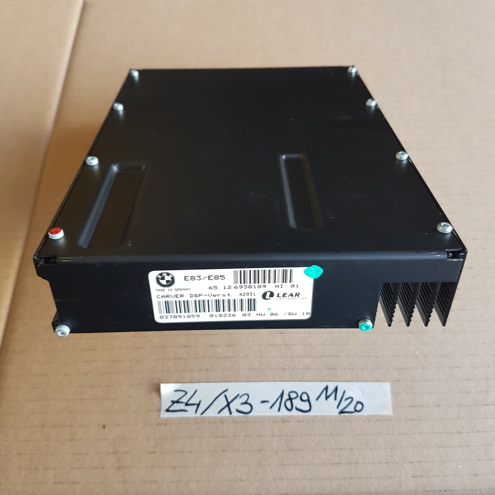 BMW Z4 E85 X3 E83 Endstufe Verstärker Hifi System Professional 6938189 ABHOLUNG