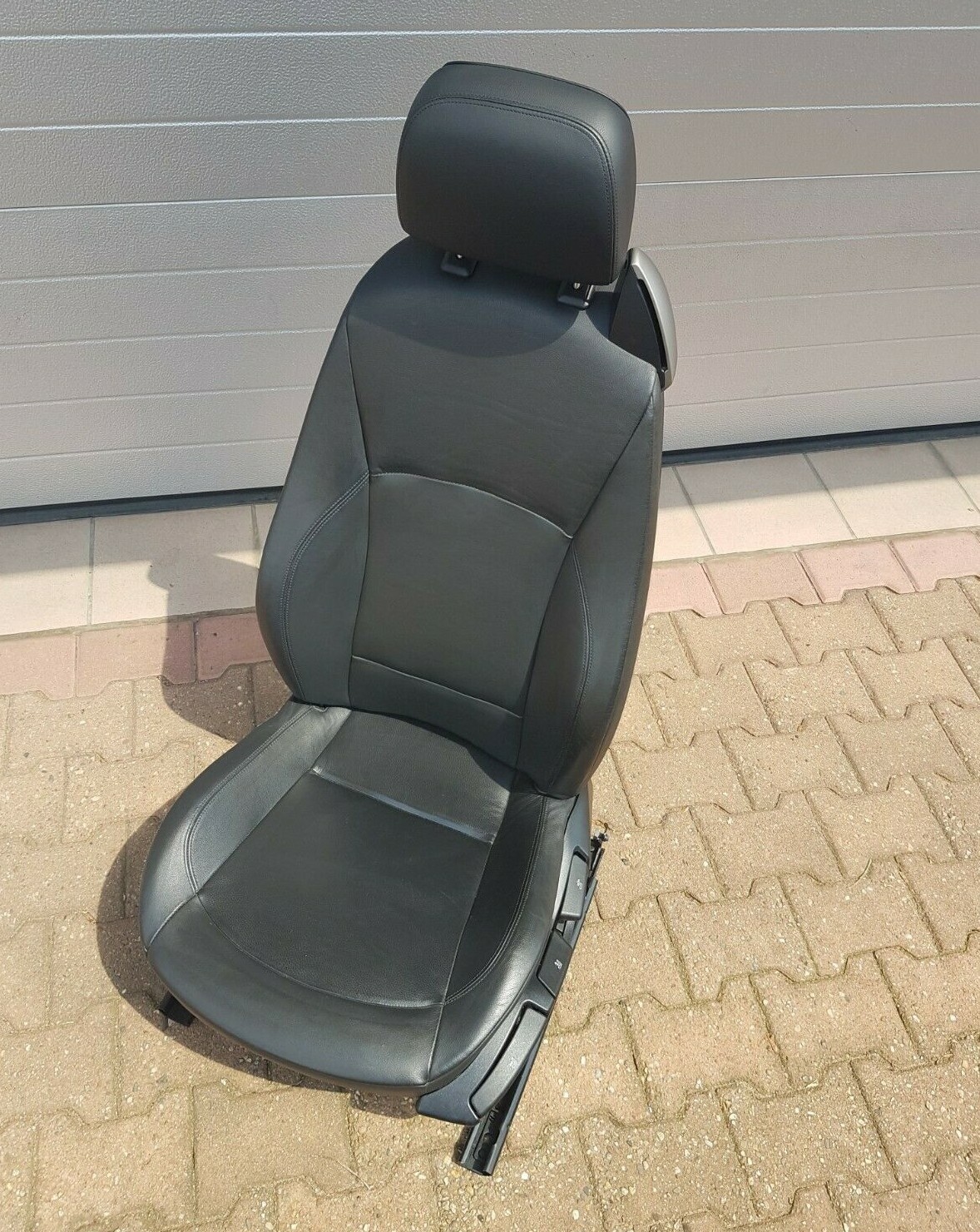 BMW Z4 E85 Fahrer Sitz Leder schwarz  VORNE LINKS  black leather seat ABHOLUNG
