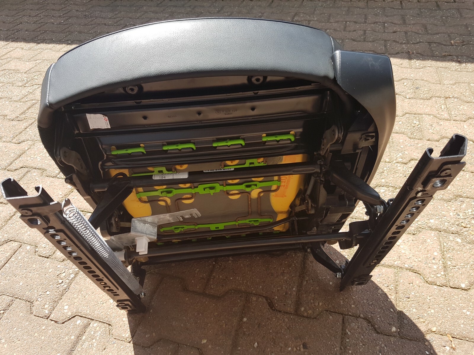 BMW Z4 E85 Fahrer Sitz Leder schwarz  VORNE LINKS  black leather seat ABHOLUNG