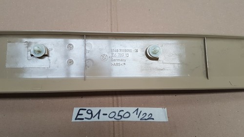 BMW E91 Heckdeckel Abdeckung Verkleidung Kofferraum  Leiste 7119050 beige