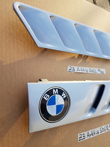BMW Z3 Lufteinlass Ki​emen Ziergitter Motorhaube Arktis Silber RECHTS + LINKS