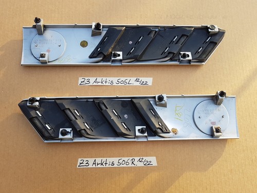 BMW Z3 Lufteinlass Ki​emen Ziergitter Motorhaube Arktis Silber RECHTS + LINKS