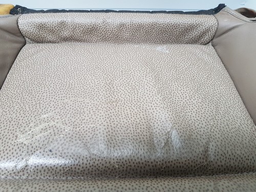 BMW Z3 Fahrer Sitz Unterteil Leder beige Sitzkissen Polster Teil + Bezug LINKS 