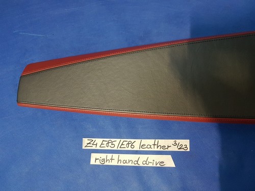 BMW Z4 leather cockpit trim Armaturenbrett Verkleidung Leder right hand drive