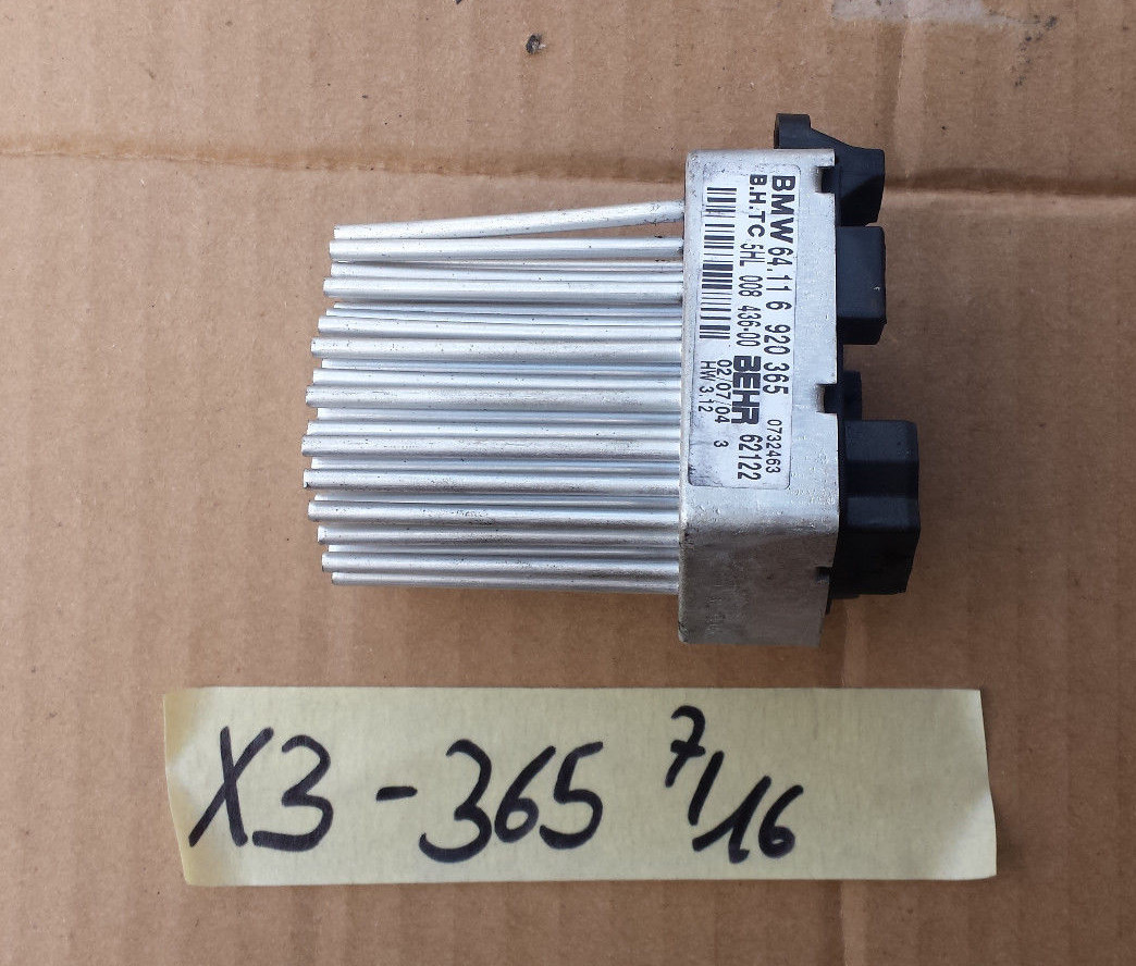 BMW E39 E46 E53 E83 Endstufe Gebläse Widerstand  6920365 Heizungsregler