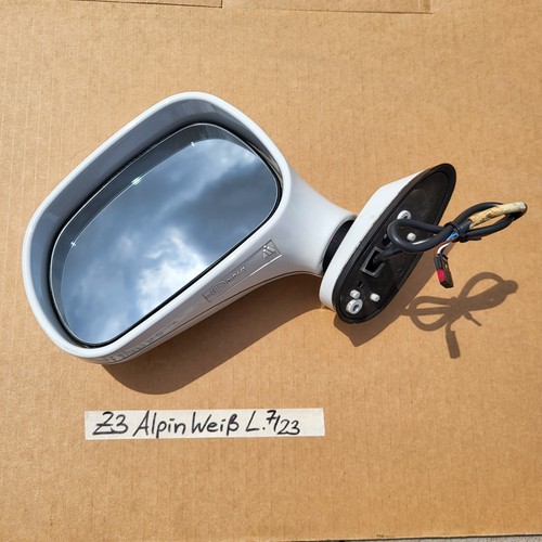 BMW Z3 Roadster Coupe Seiten Außen Spiegel LINKS weiss RHD