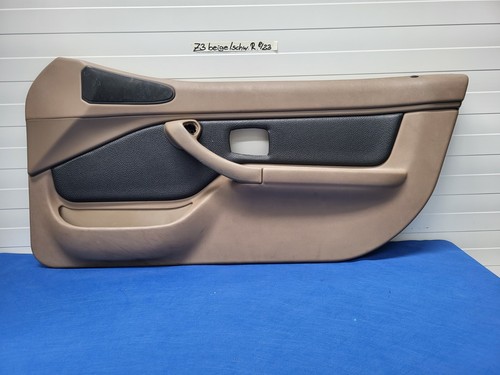 BMW Z3 Roadster Tür Verkleidung schwarz beige Türtafel Tür Pappe RECHTS + Griff