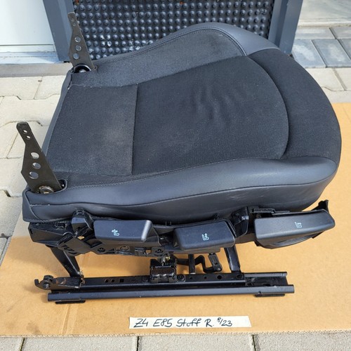 BMW Z4 E85 Beifahrer Sitz Unterteil Stoff Anthrazit + Gestell Schiene Manuell 