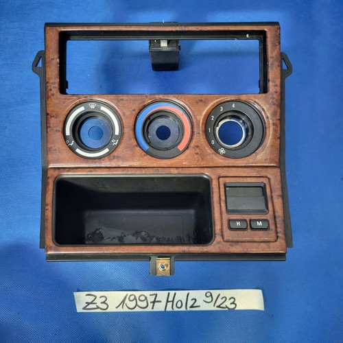 BMW Z3 Roadster Mittelkonsole Klima Blende Holz Optik 8410710 + Digital Uhr 