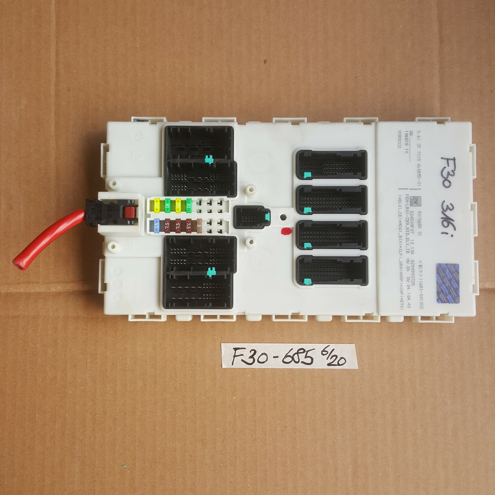 BMW F31 F30 Lear Modul Fussraum Steuergerät  Licht 9315685