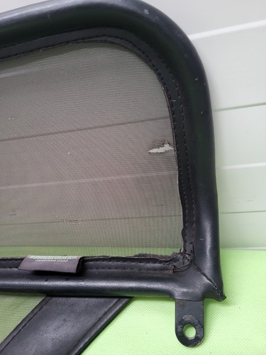 BMW Z3 Roadster Windschott Windschutz Abweiser Wind Stop Netz Löcher ! + Rahmen 