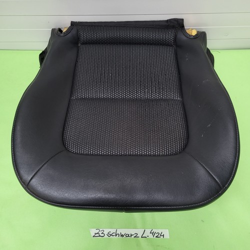 BMW Z3 Roadster Fahrer Sitz Kissen Unterteil Kunst Leder schwarz black  LINKS