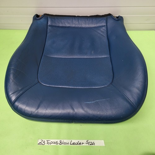 BMW Z3 Roadster Fahrer Sitz Polster Kissen Unterteil Leder Blau OHNE Sitzheizung