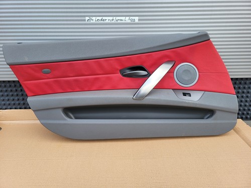 BMW Z4 E85 E86 Fahrer Türverkleidung LINKS Leder Oregon rot grau