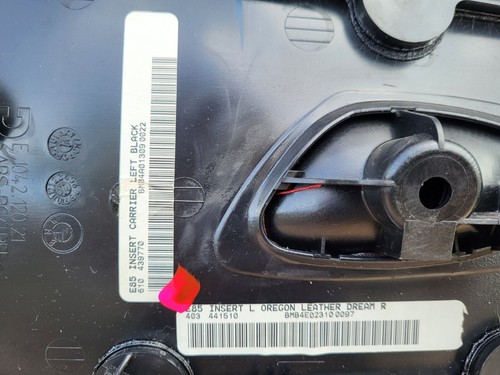 BMW Z4 E85 E86 Fahrer Türverkleidung LINKS Leder Oregon rot grau