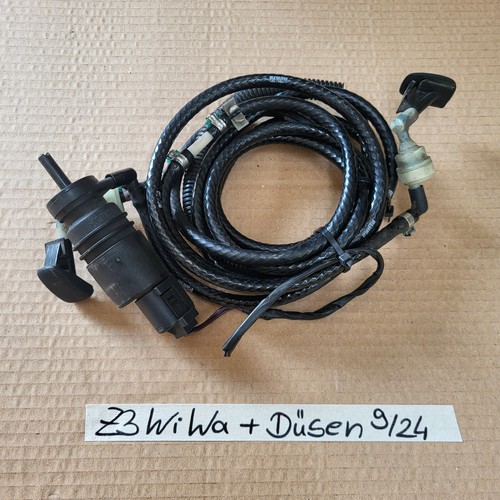 BMW Z3 Roadster Wischwasser Pumpe Wasch Pumpe + Schlauch Leitung + Düsen 