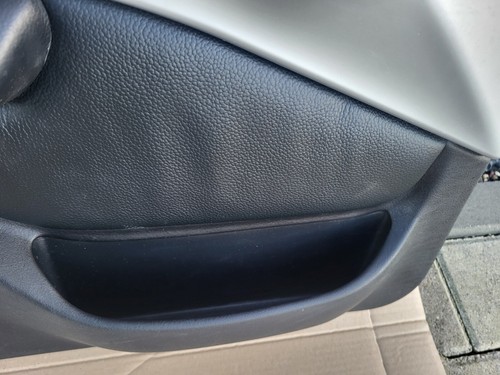 BMW Z3 Tür Verkleidung Leder Schwarz LINKS + Griff + Chrom Leiste Airbag-Klappe