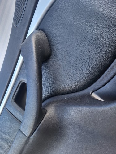 BMW Z3 Tür Verkleidung Leder Schwarz LINKS + Griff + Chrom Leiste Airbag-Klappe