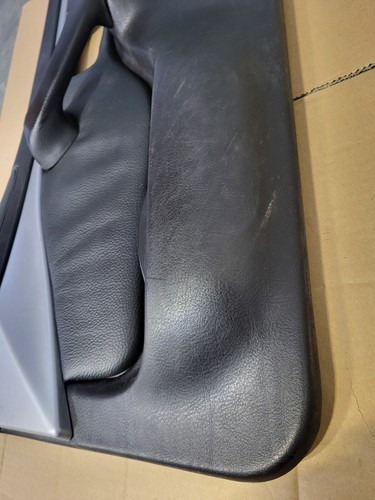 BMW Z3 Tür Verkleidung Leder Schwarz RECHTS + Griff + Chrom Leiste Airbag-Klappe