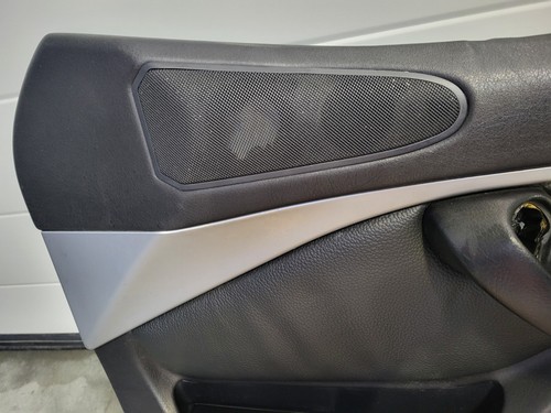 BMW Z3 Tür Verkleidung Leder Schwarz RECHTS + Griff + Chrom Leiste Airbag-Klappe