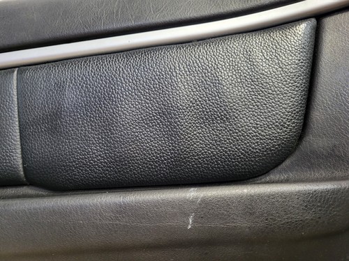 BMW Z3 Tür Verkleidung Leder Schwarz RECHTS + Griff + Chrom Leiste Airbag-Klappe