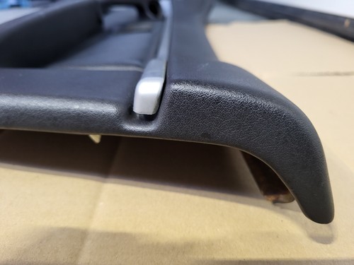 BMW Z3 Tür Verkleidung Leder Schwarz RECHTS + Griff + Chrom Leiste Airbag-Klappe