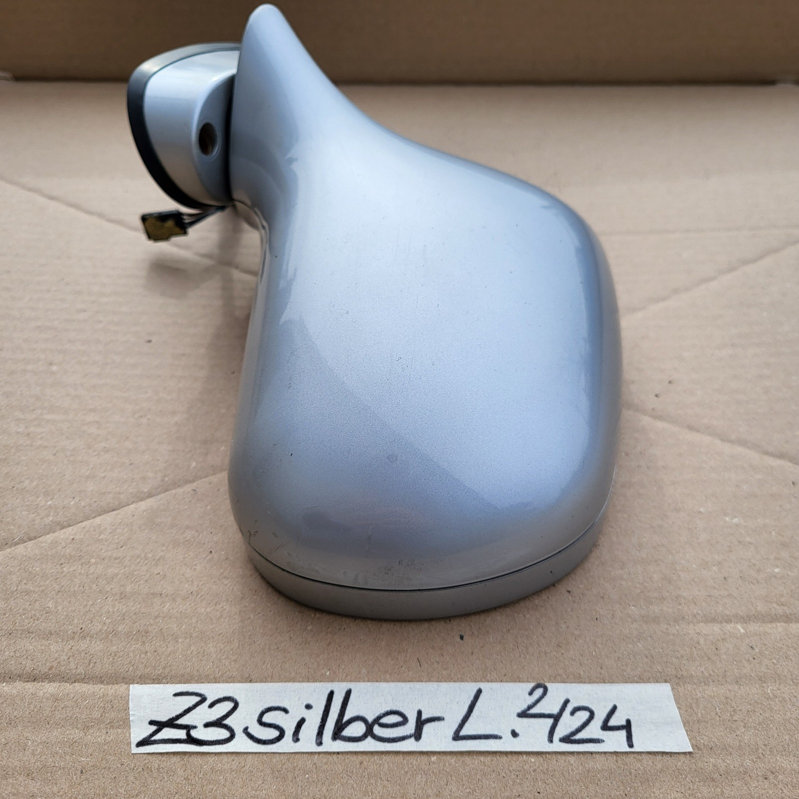 BMW Z3 Roadster Seiten Außen Spiegel Glas + Motor LINKS Titan Silber Metallic 