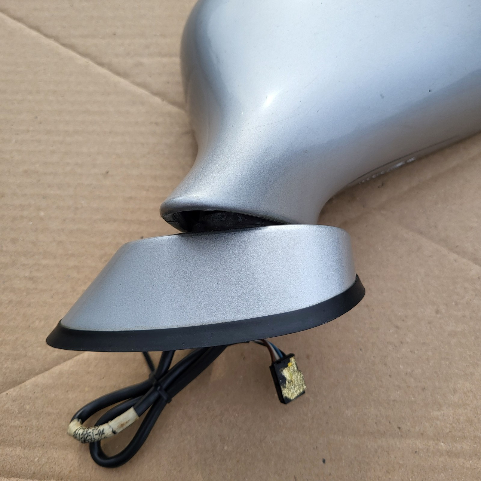 BMW Z3 Roadster Seiten Außen Spiegel Glas + Motor LINKS Titan Silber Metallic 