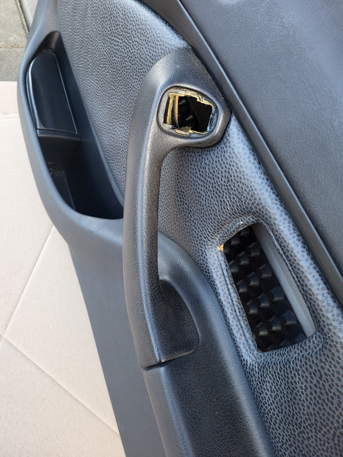 BMW Z3 Roadster Coupe Tür Verkleidung Leder Dot Schwarz RECHTS mit Türgriff