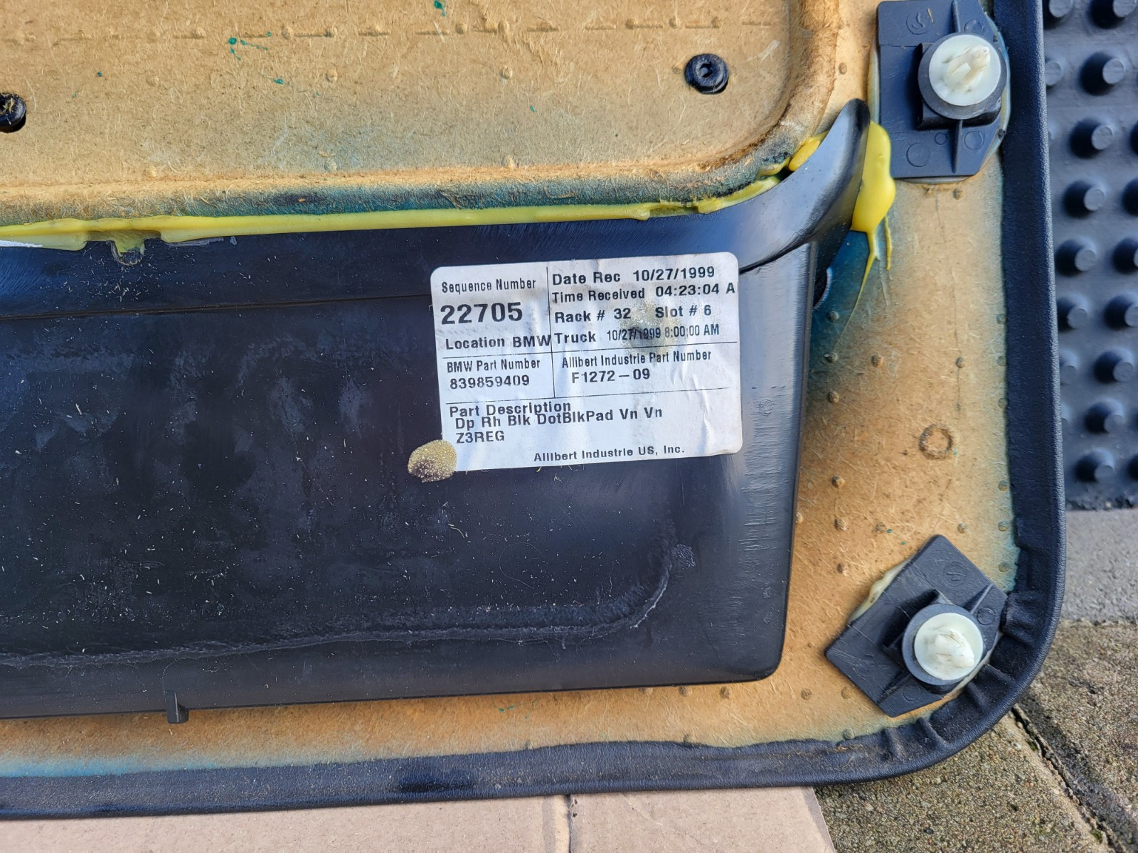 BMW Z3 Roadster Coupe Tür Verkleidung Leder Dot Schwarz RECHTS mit Türgriff