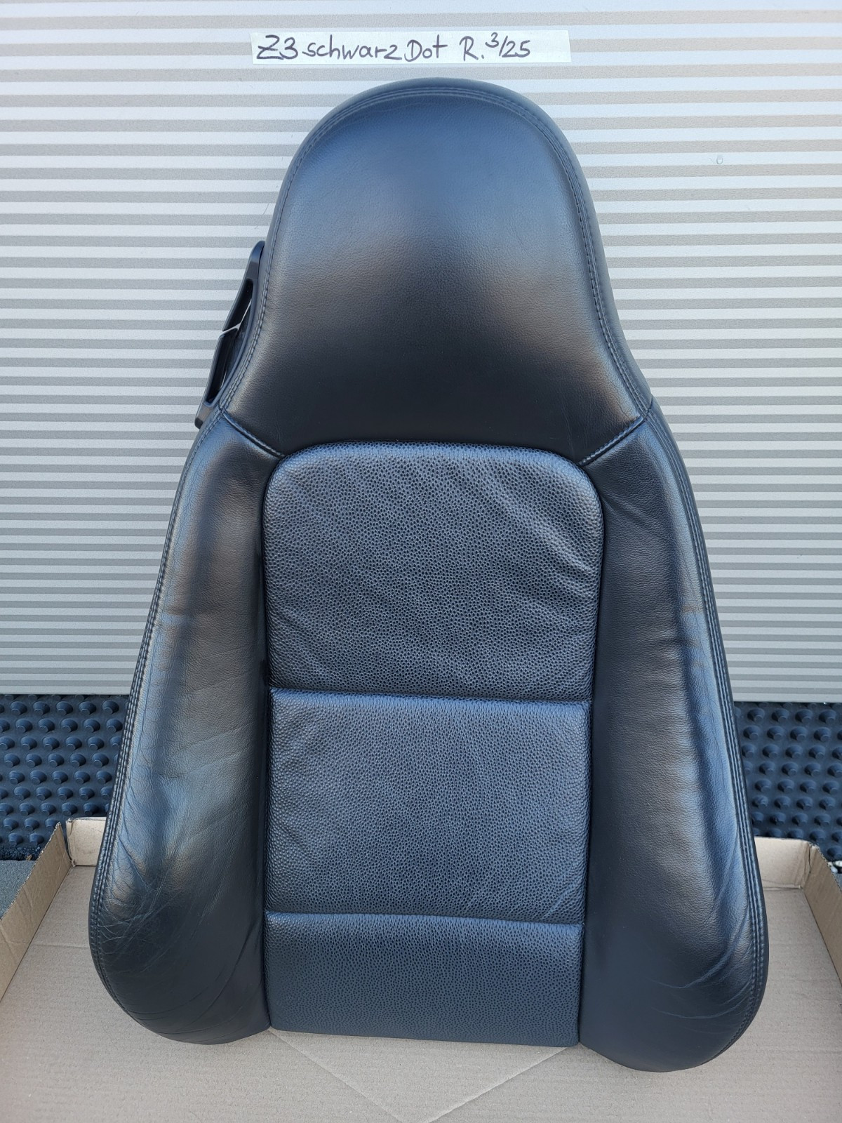 BMW Z3 Roadster Beifahrer Sitz Oberteil Lehne Leder schwarz Rückenlehne Point 