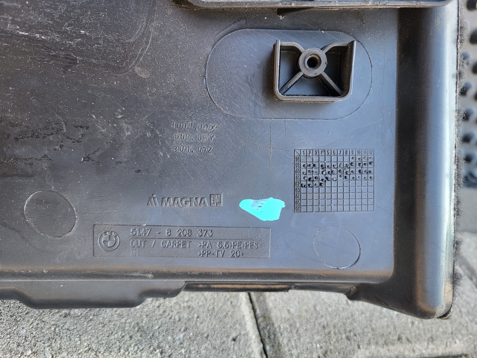 BMW E46 Touring Kofferraum Verkleidung / Gepäckraum Abdeckung LINKS 8208373