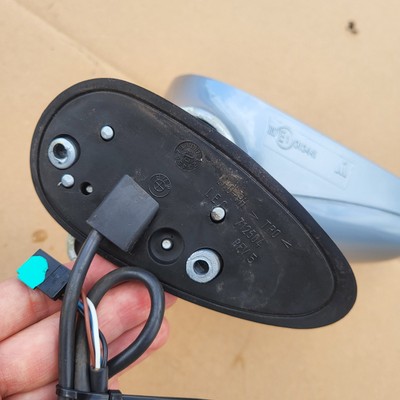 BMW Z3 Roadster Seiten Außen Spiegel Glas + Motor RECHTS Arktis Silber Metallic 