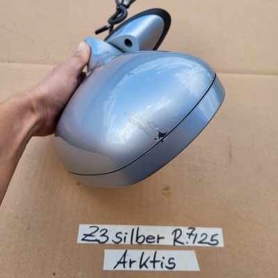 BMW Z3 Roadster Seiten Außen Spiegel Glas + Motor RECHTS Arktis Silber Metallic 