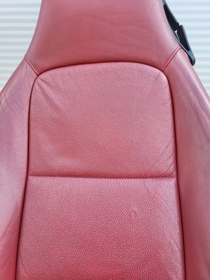 BMW Z3 Roadster Fahrer Sitz Oberteil Leder rot Rückenlehne Polster Sitzheizung 